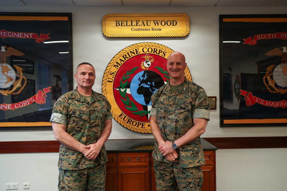 MARFOREUR/AF Commander welcomes Fleet Marine Force Deputy Commander in Germany