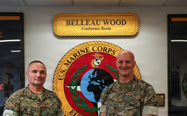 MARFOREUR/AF Commander welcomes Fleet Marine Force Deputy Commander in Germany
