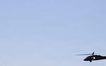 Testing helicopter crews on aerial gunnery