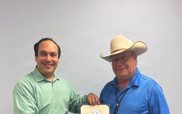 Charles “Chuck” Taylor recognized for 25 years of dedicated federal service