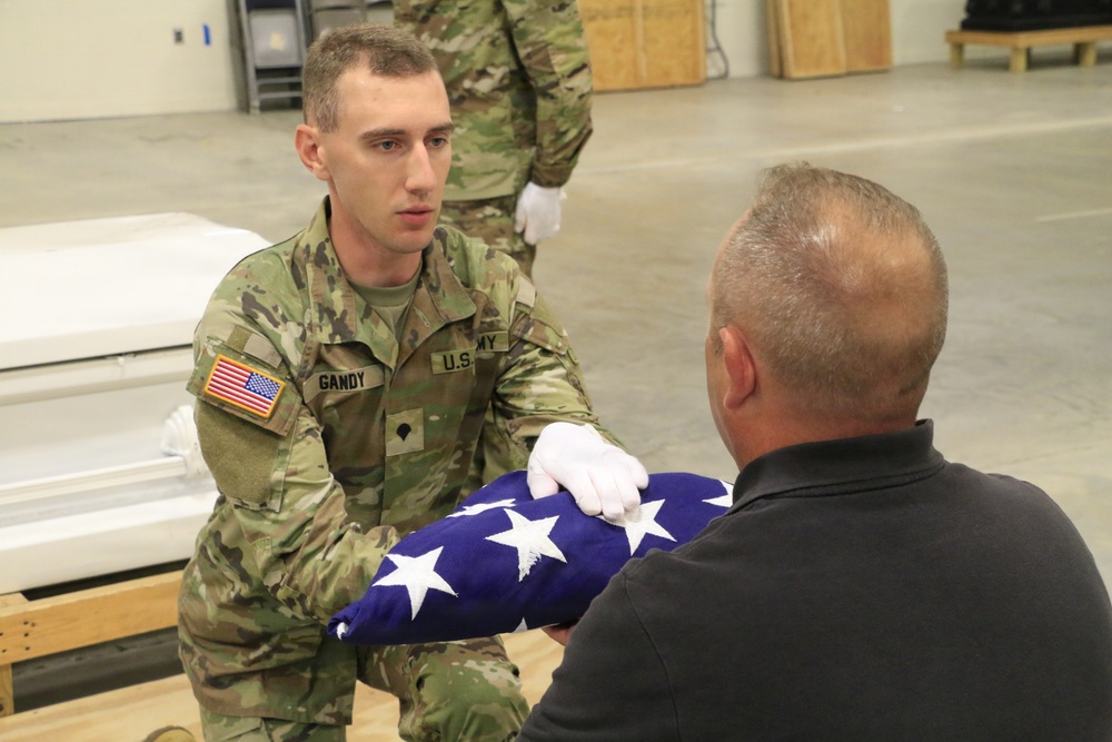 N.C., Va. National Guard Soldiers train on military funeral honors basics