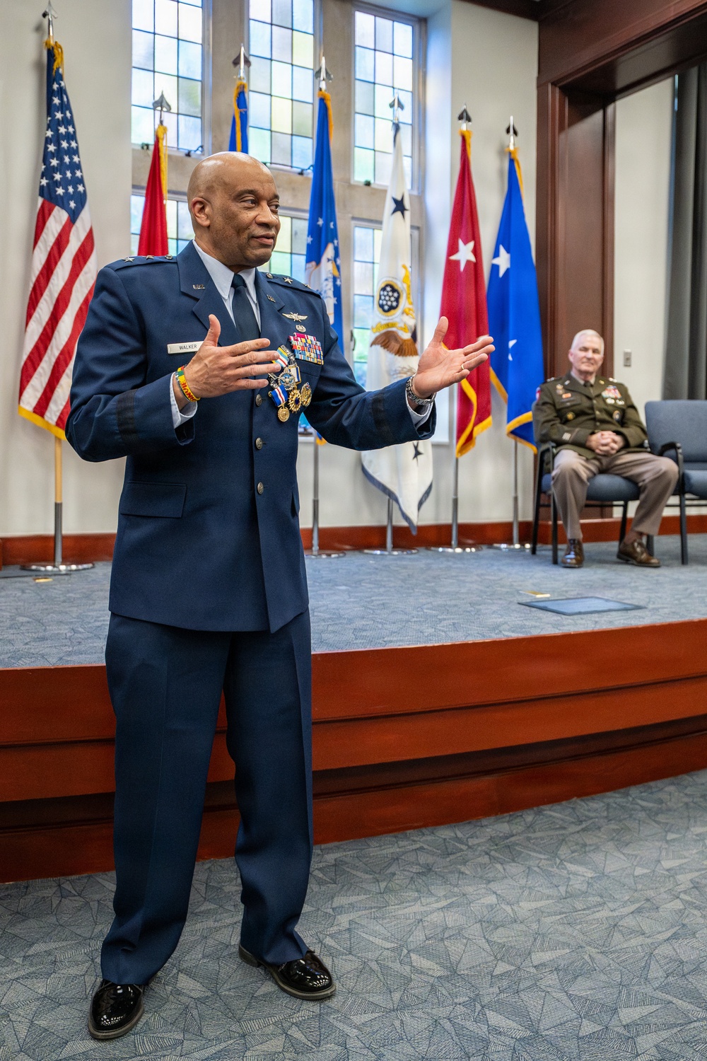 Walker retires from military service, concluding 35-year career