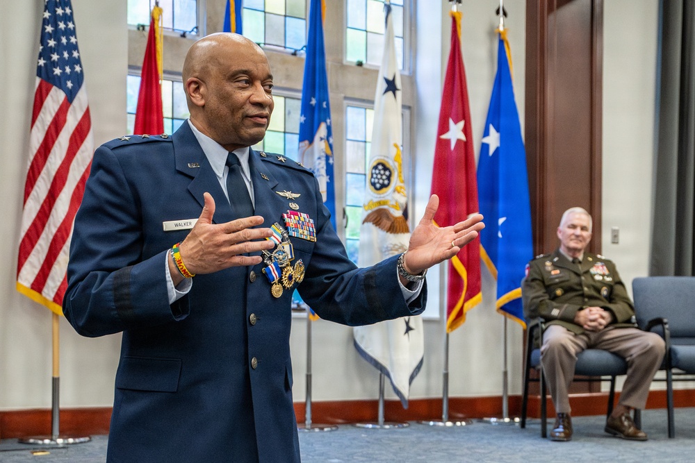 Walker retires from military service, concluding 35-year career