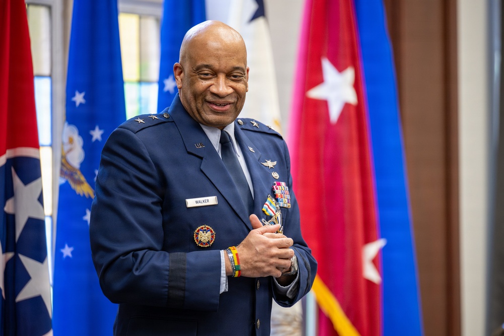 Walker retires from military service, concluding 35-year career