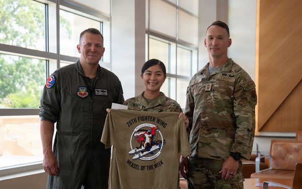 Weasel of the Week: Senior Airman Akyna-Monae Stinson, 20th Medical Group