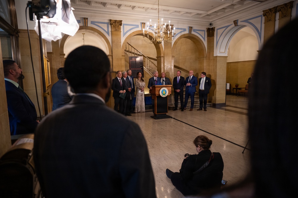 USDA press conference discussing fertilizer policy, May 19, 2026.