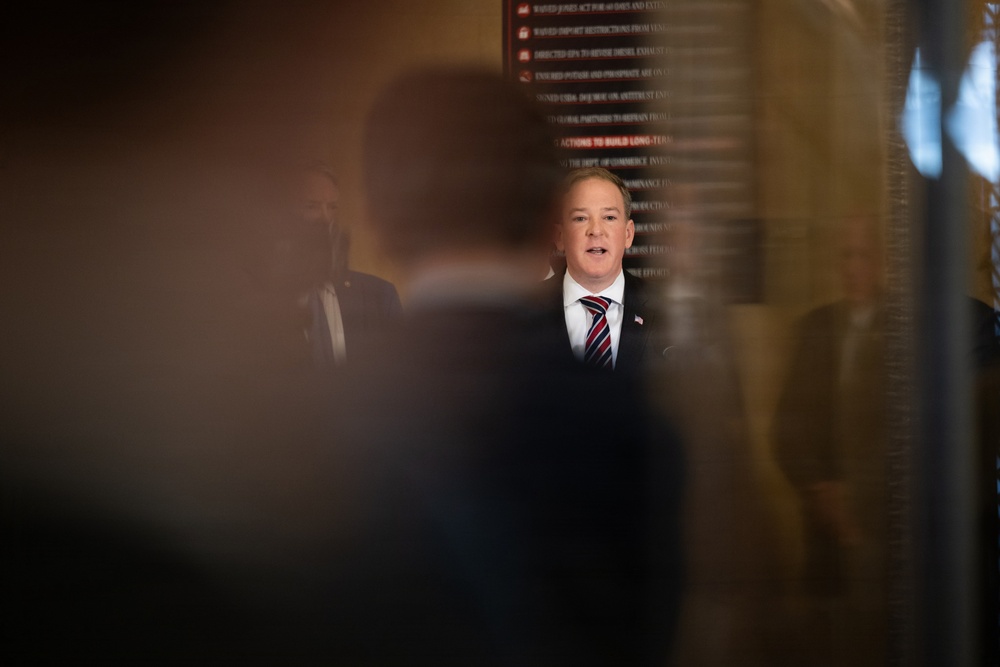 USDA press conference discussing fertilizer policy, May 19, 2026.