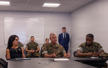 Assistant Commandant of the Marine Corps Visits Camp Lejeune Facilities