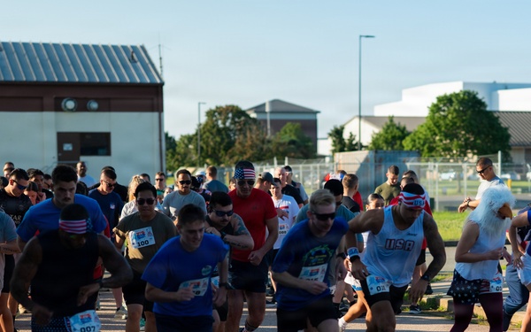 U.S. Airman run 5k in celebration of 250 years of The United States