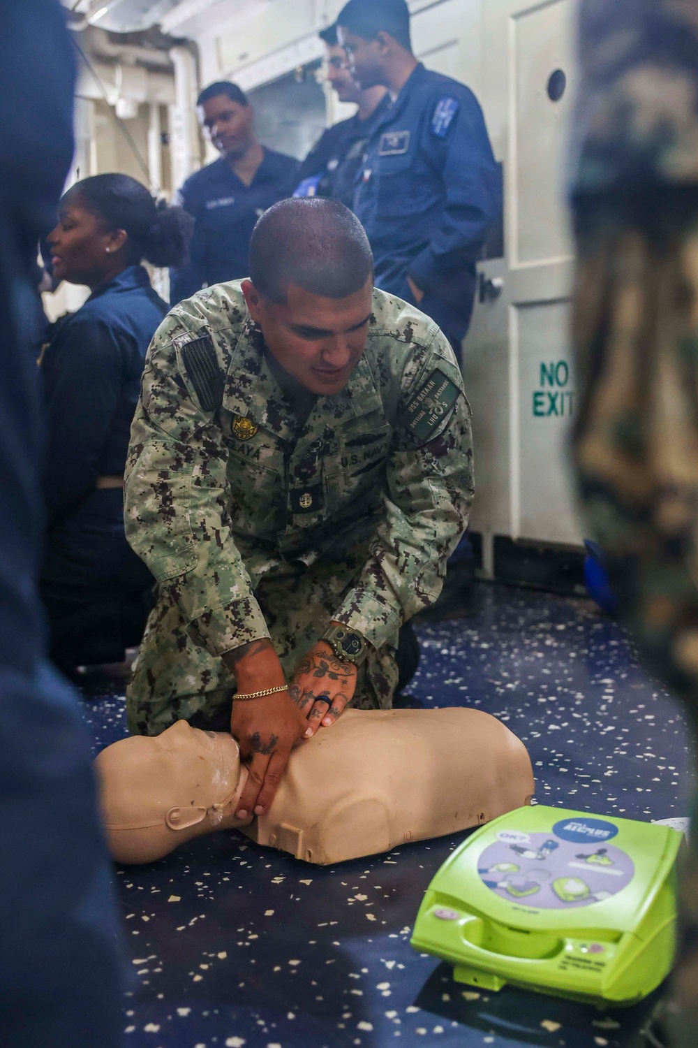 USS Bataan (LHD 5) Medical Department Conducts CPR Training