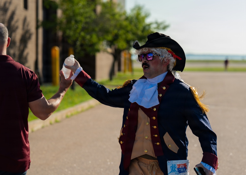 U.S. Airman run 5k in celebration of 250 years of The United States