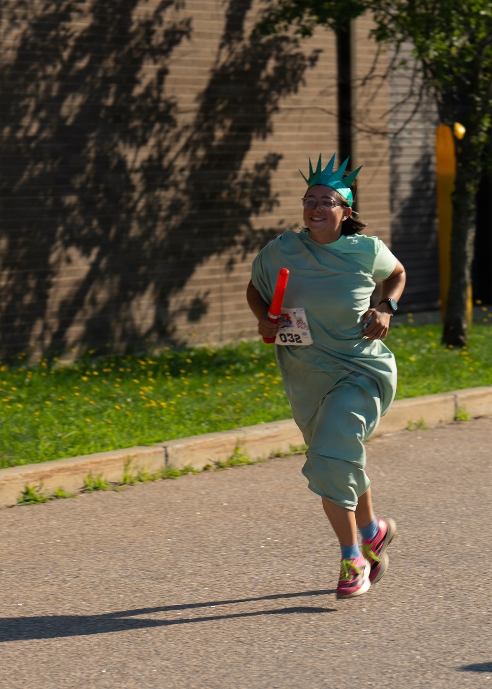 U.S. Airman run 5k in celebration of 250 years of The United States