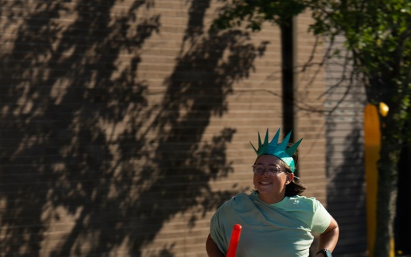 U.S. Airman run 5k in celebration of 250 years of The United States