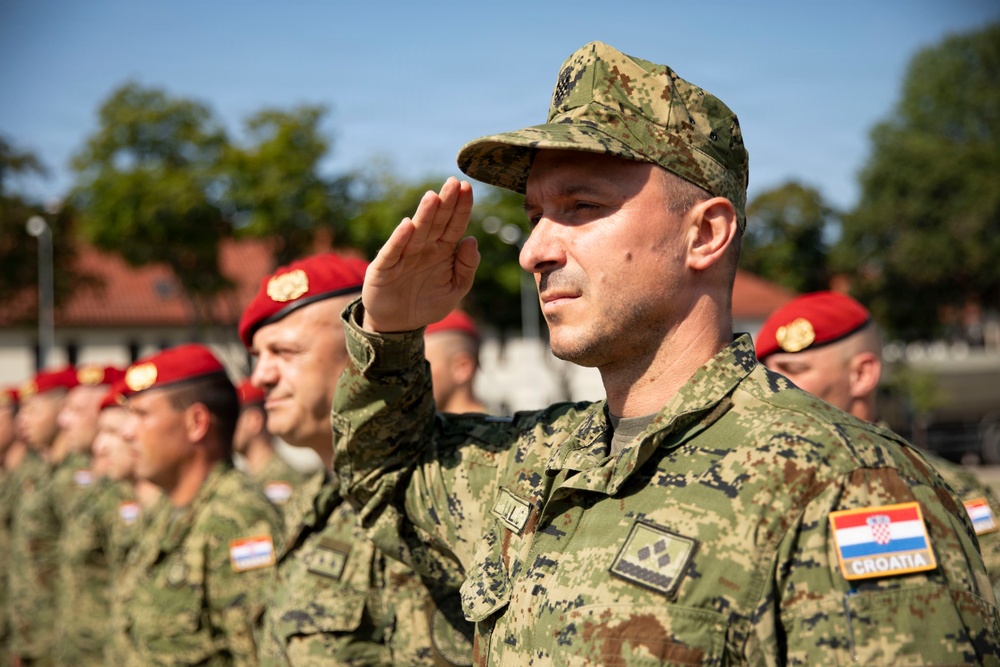 NATO FLF Battle Group-Poland competes in Croatian Victory Day Competition