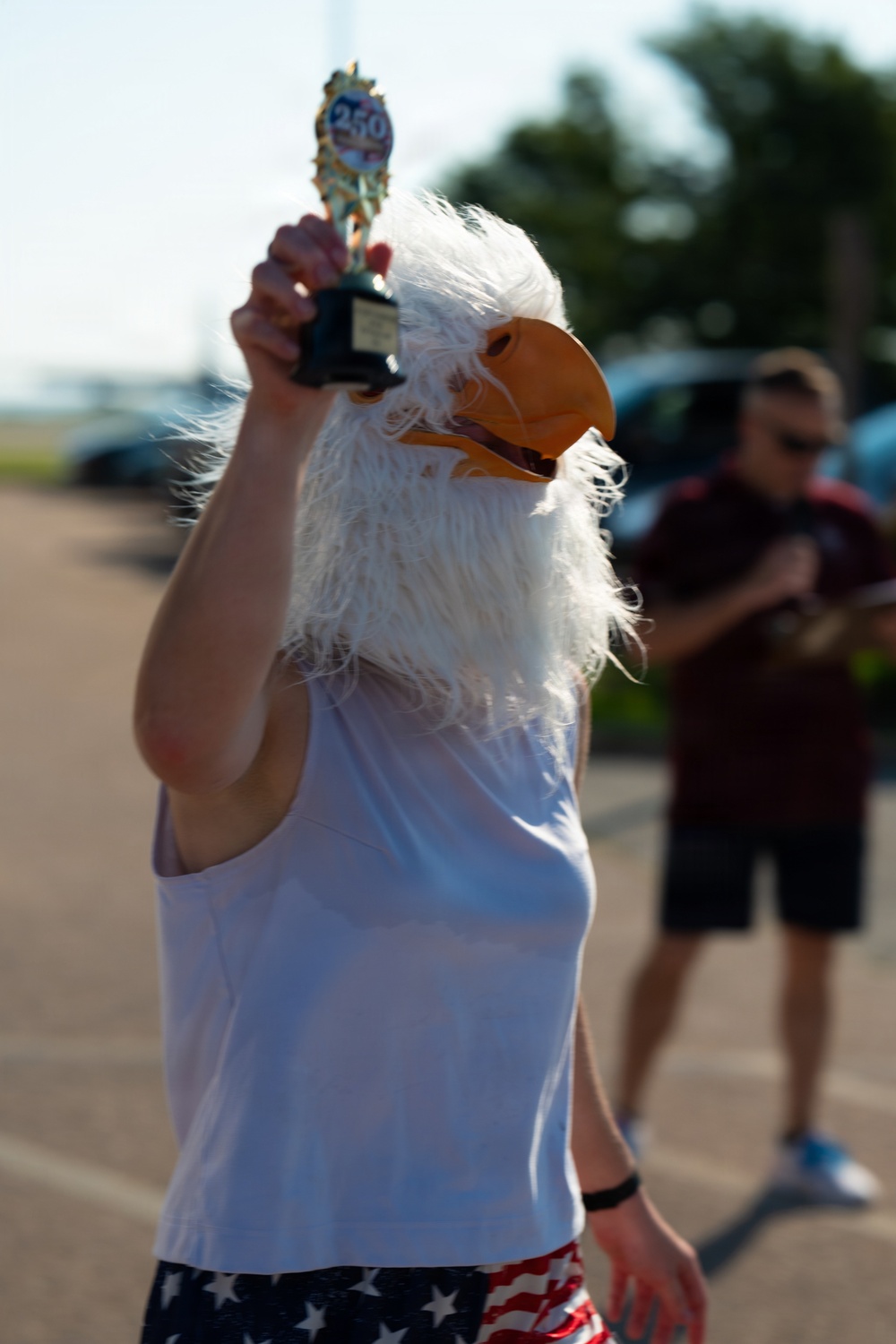 U.S. Airman run 5k in celebration of 250 years of The United States