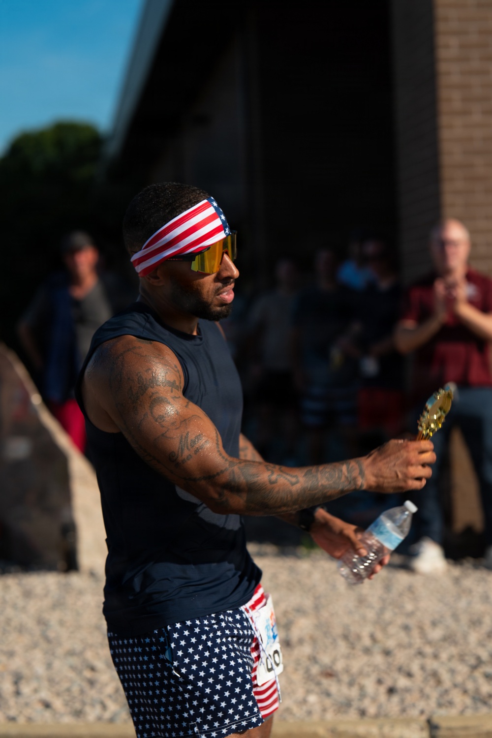 U.S. Airman run 5k in celebration of 250 years of The United States