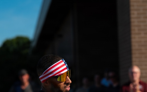 U.S. Airman run 5k in celebration of 250 years of The United States