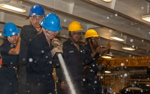 George Washington Sailors Conduct Anchoring Evolution