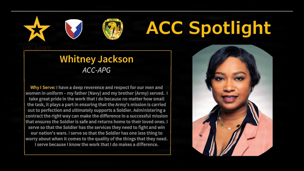 ACC Spotlight Whitney Jackson ACC-APG