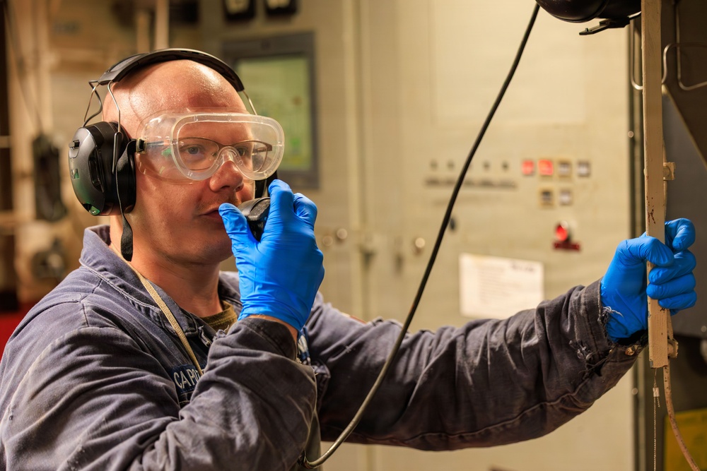 Fuel Testing aboard USS Gonzalez
