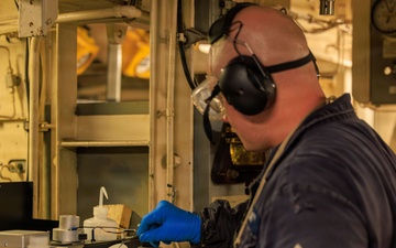 Fuel Testing aboard USS Gonzalez