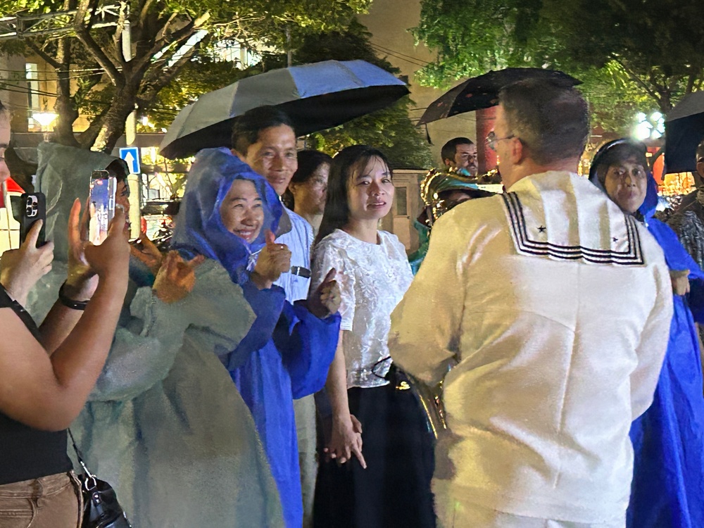 7th Fleet Band Performs in Da Nang, Vietnam