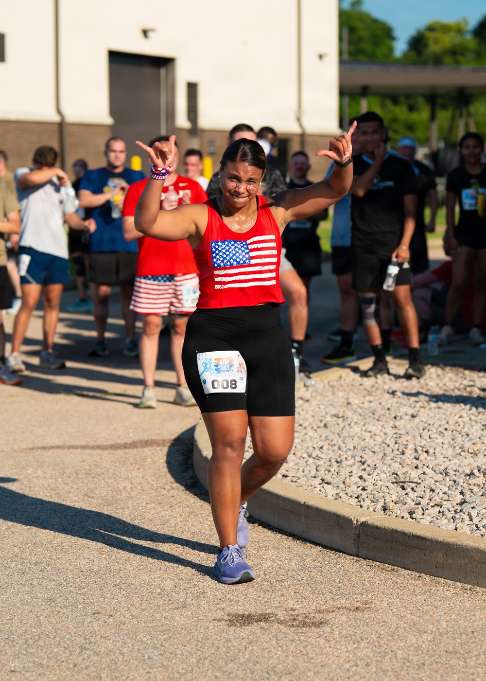 U.S. Airman run 5k in celebration of 250 years of The United States