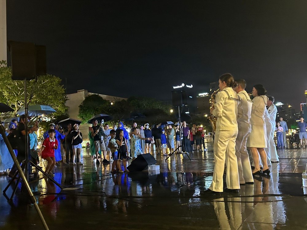 7th Fleet Band Performs in Da Nang, Vietnam