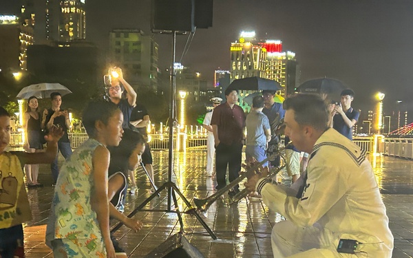 7th Fleet Band Performs in Da Nang, Vietnam