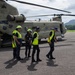 Panamanian firefighters receive CH-47 orientation during PANAMAX26