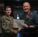 USS John C. Stennis (CVN 74) recognizes ETN2 Lindsey