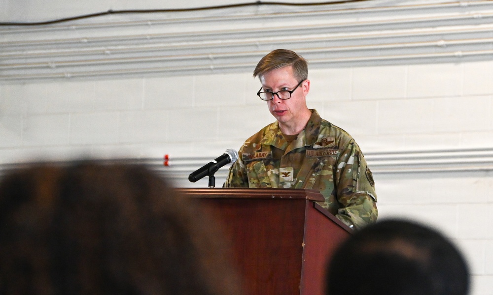 Lt. Col. Mouton assumes command of the 735th Air Mobility Squadron