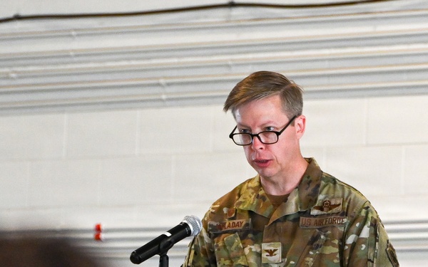 Lt. Col. Mouton assumes command of the 735th Air Mobility Squadron