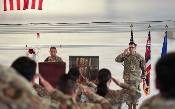 Lt. Col. Mouton assumes command of the 735th Air Mobility Squadron