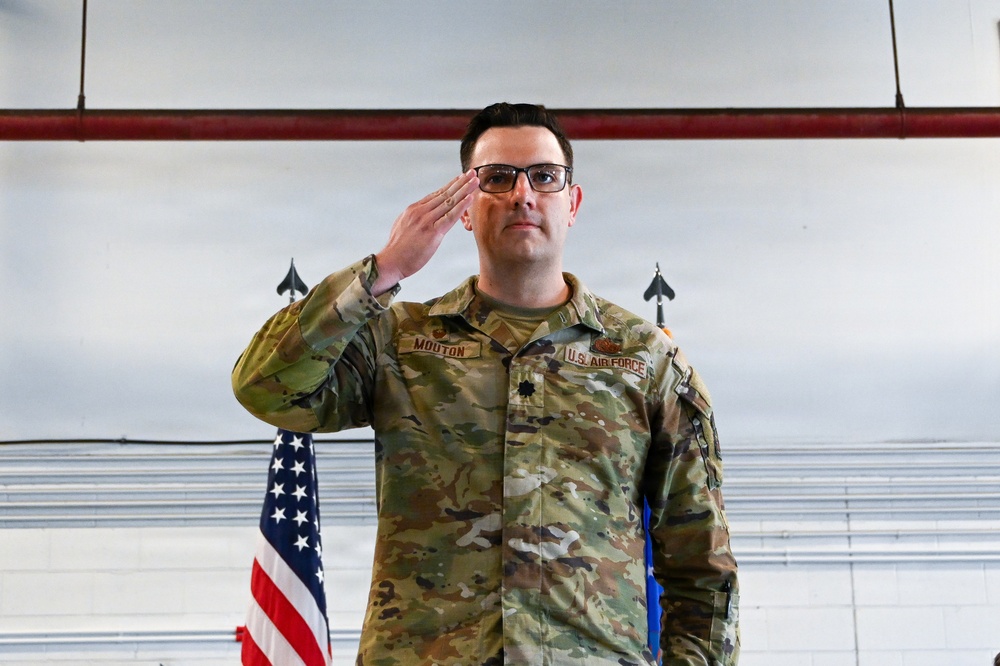 Lt. Col. Mouton assumes command of the 735th Air Mobility Squadron