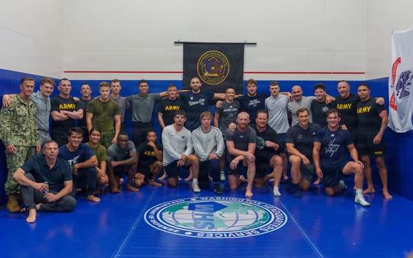 SEAC Hosts Penn State Wrestlers for Joint Force Grappling Session