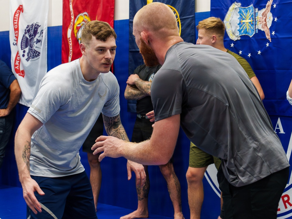 SEAC Hosts Penn State Wrestlers for Joint Force Grappling Session