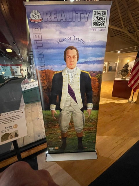 Augmented reality banners tell Battle of Saratoga Story