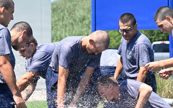 Training Center Cape May Recruits Complete Damage Control Pipe Patching Training