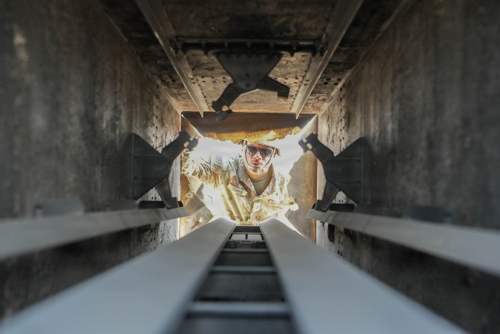 U.S. Army Soldiers Conduct Operations in the Middle East