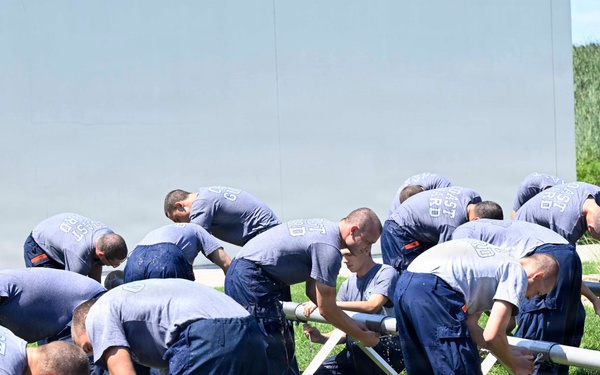 Training Center Cape May Recruits Complete Da,age Control Pipe Patching Training