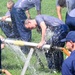 Training Center Cape May Recruits Complete Damage Control Pipe Patching Training