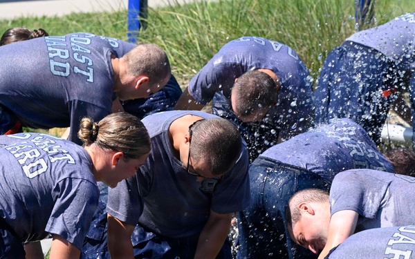 Training Center Cape May Recruits Complete Damage Control Pipe Patching Training