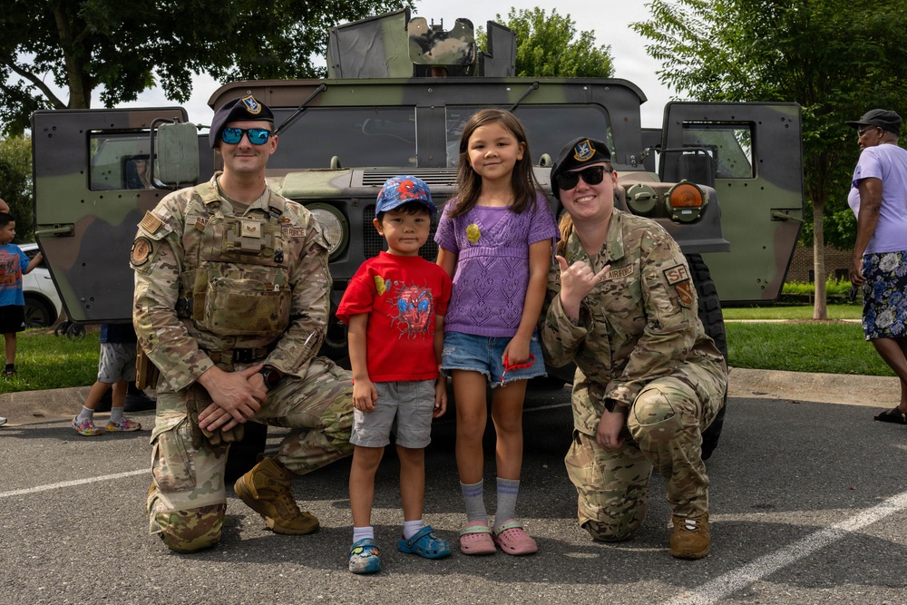 316th Security Forces Squadron connects with the community at Touch-A-Truck event