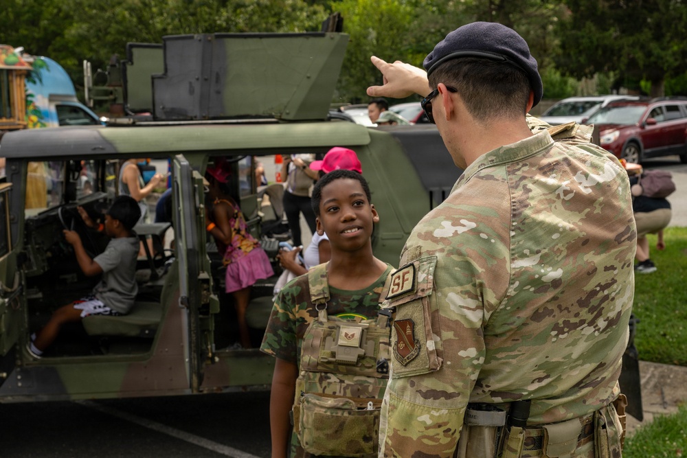 316th Security Forces Squadron connects with the community at Touch-A-Truck event