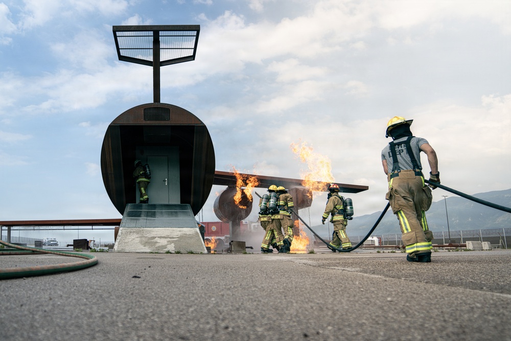 110th firefighters strengthen readiness with 31st CES during DFT