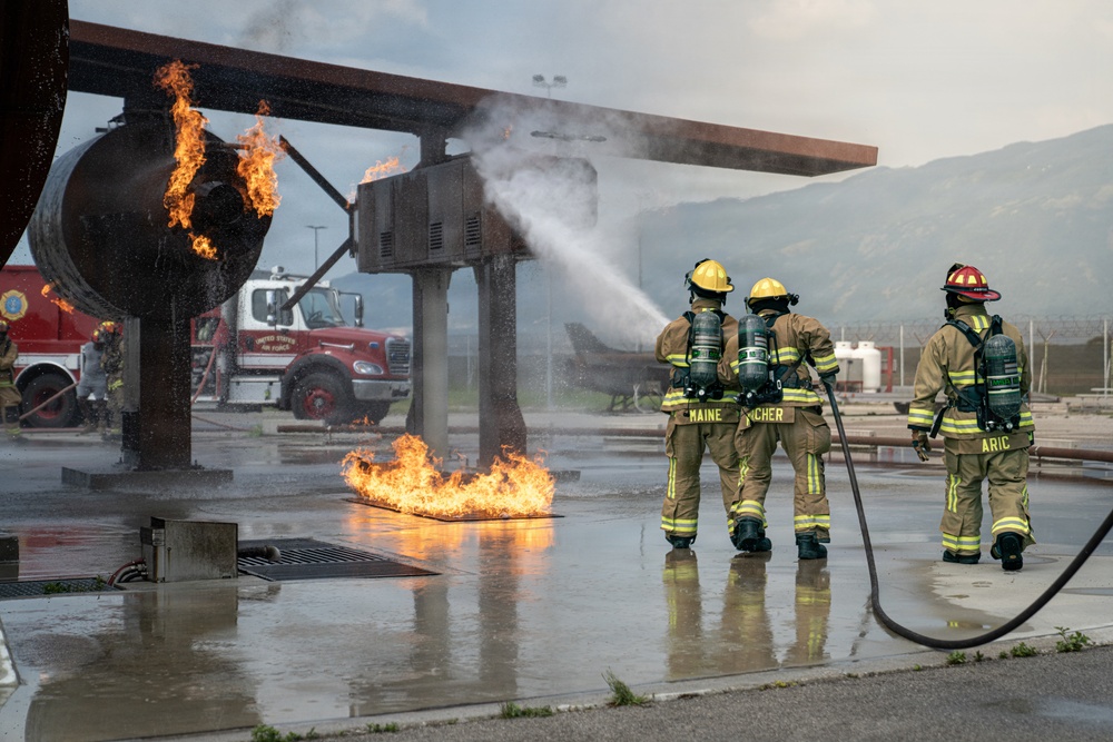 110th firefighters strengthen readiness with 31st CES during DFT