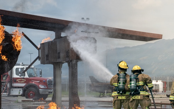 110th firefighters strengthen readiness with 31st CES during DFT