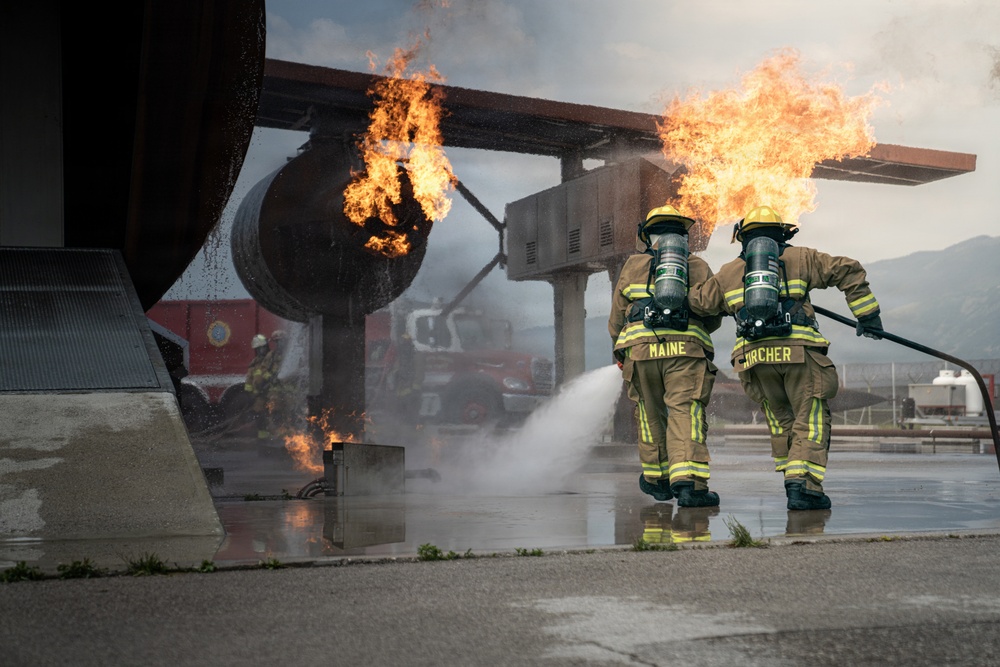 110th firefighters strengthen readiness with 31st CES during DFT