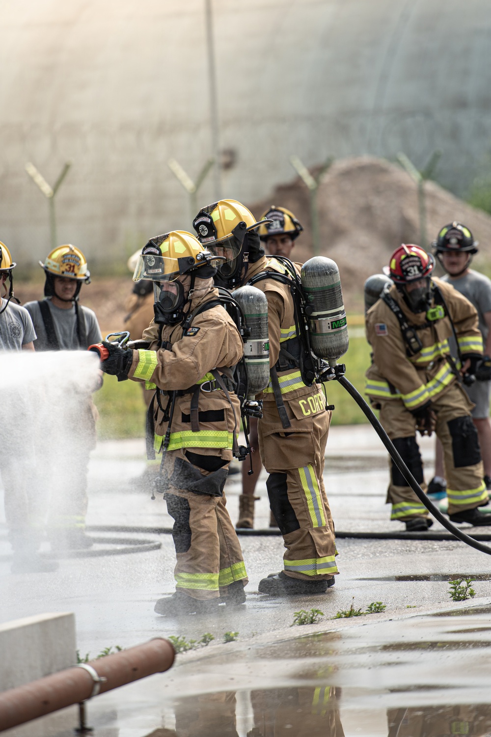 110th firefighters strengthen readiness with 31st CES during DFT
